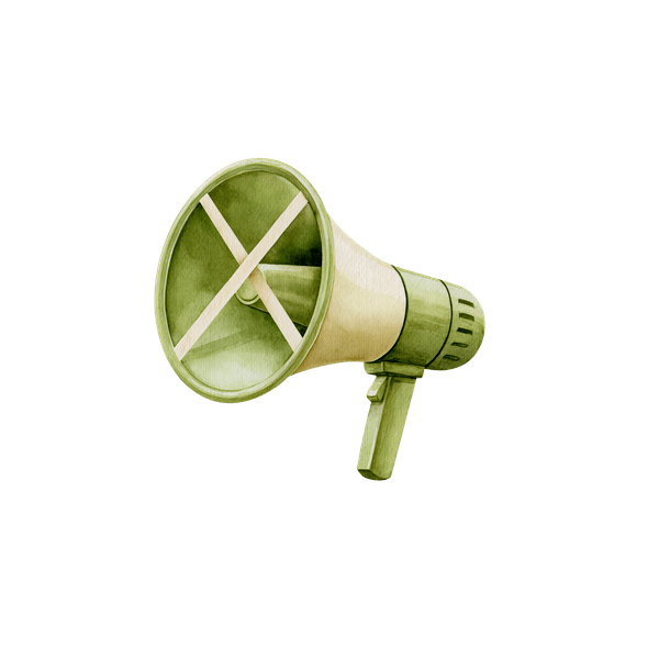 Illustration : un mégaphone barré d’une croix