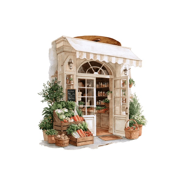 Illustration : une devanture de commerce